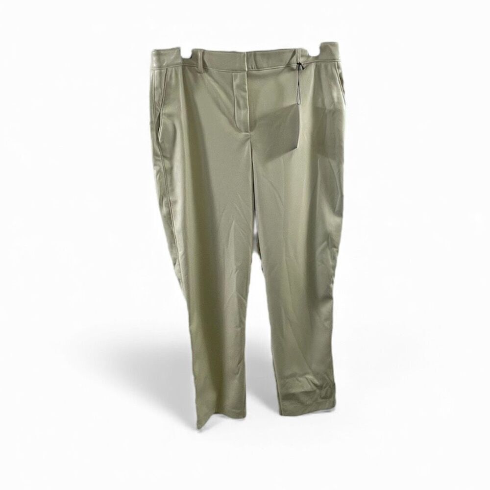 Maison D’Amélie NWT Ivory Faux Leather Pants Size 10